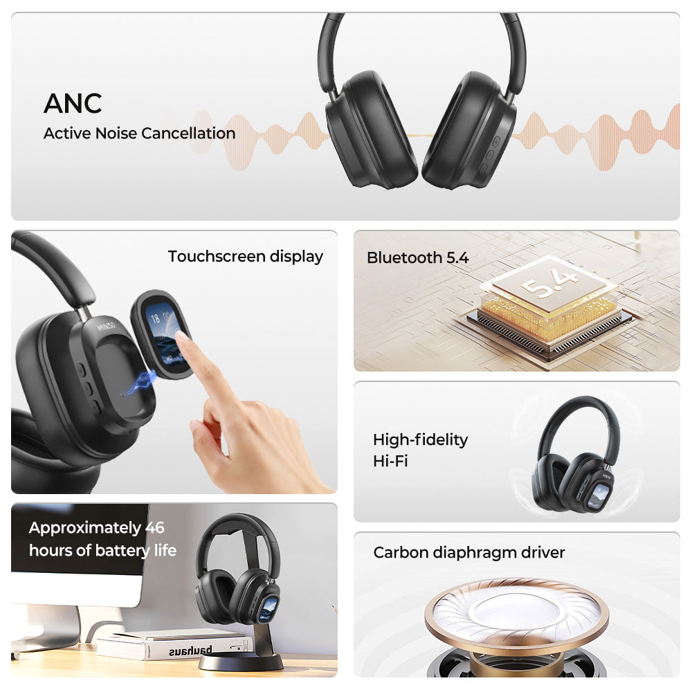 MINISO G90 Bluetooth Headphones with Touch Screen